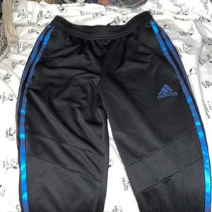 Adidas, blue joggers